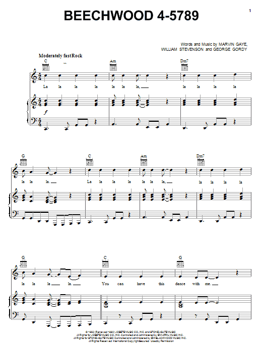 Preview Carpenters Beechwood 4-5789 Rock sheet music, notes and chords for Piano, Vocal & Guitar (Right-Hand Melody), SKU: 19359 sheet music, piano notes, chords, guitar tabs, score, transpose, transcribe, how to play, guide, download, learn, tutorial, progression, song, artist, awards, billboard, mtv, vh1, tour, single, album, release