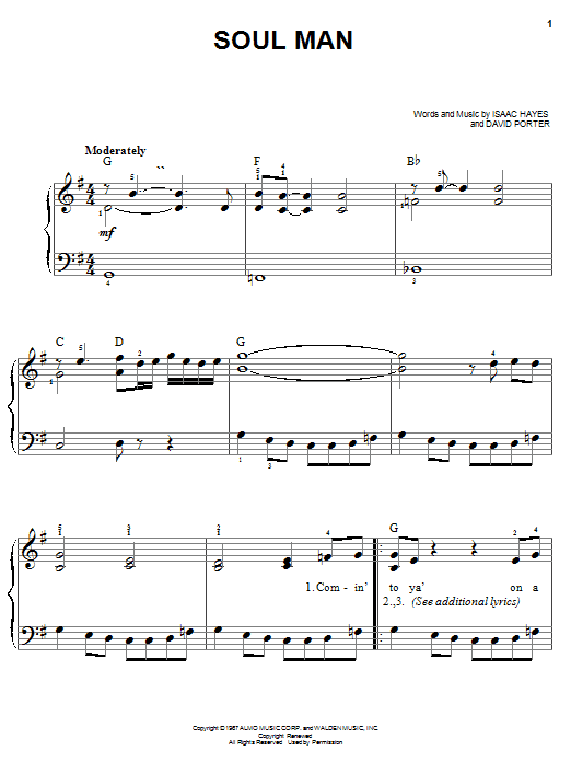 Preview Sam & Dave Soul Man Rock sheet music, notes and chords for Easy Piano, SKU: 19411 sheet music, piano notes, chords, guitar tabs, score, transpose, transcribe, how to play, guide, download, learn, tutorial, progression, song, artist, awards, billboard, mtv, vh1, tour, single, album, release