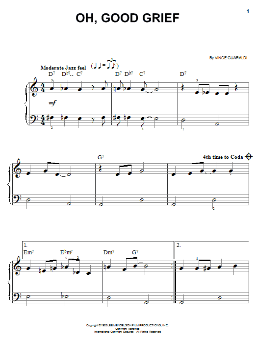 Preview Vince Guaraldi Oh, Good Grief Children sheet music, notes and chords for Easy Piano, SKU: 19484 sheet music, piano notes, chords, guitar tabs, score, transpose, transcribe, how to play, guide, download, learn, tutorial, progression, song, artist, awards, billboard, mtv, vh1, tour, single, album, release
