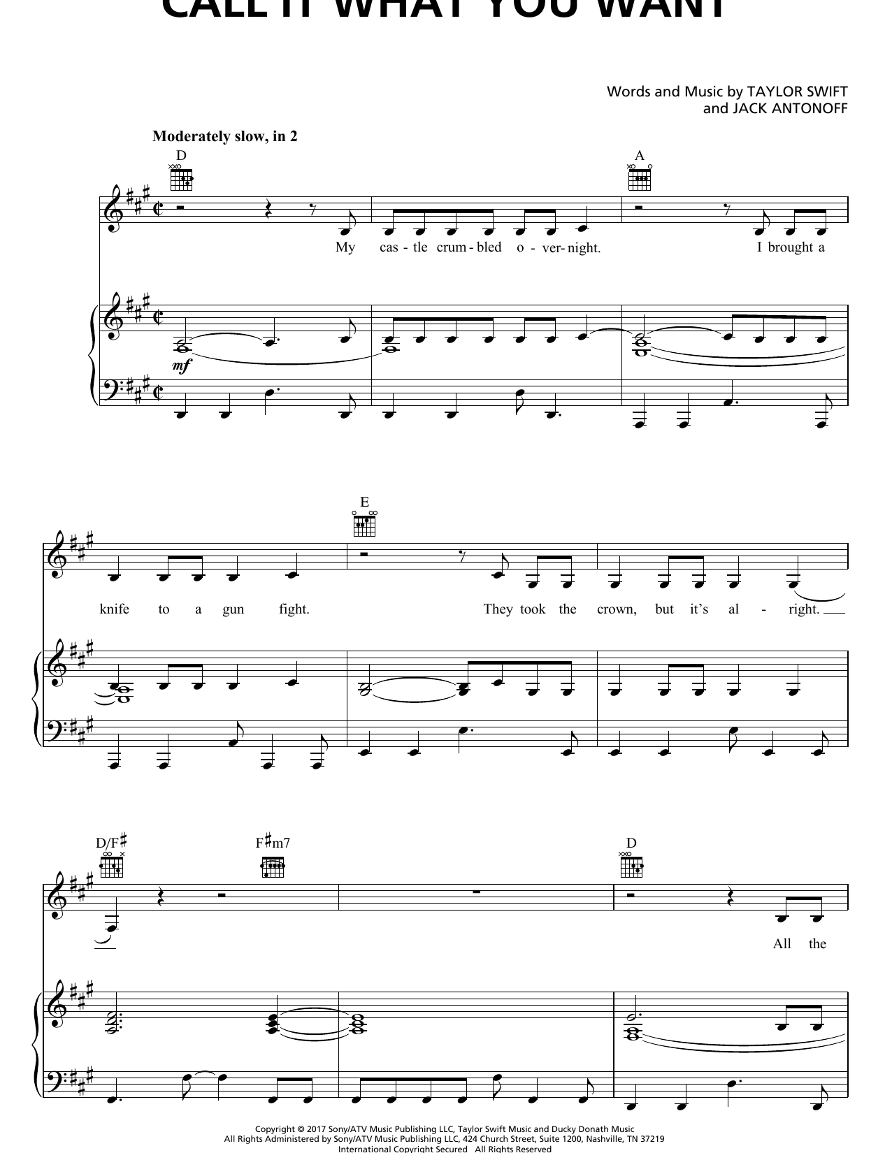 Preview Taylor Swift Call It What You Want Pop sheet music, notes and chords for Piano, Vocal & Guitar (Right-Hand Melody), SKU: 195315 sheet music, piano notes, chords, guitar tabs, score, transpose, transcribe, how to play, guide, download, learn, tutorial, progression, song, artist, awards, billboard, mtv, vh1, tour, single, album, release