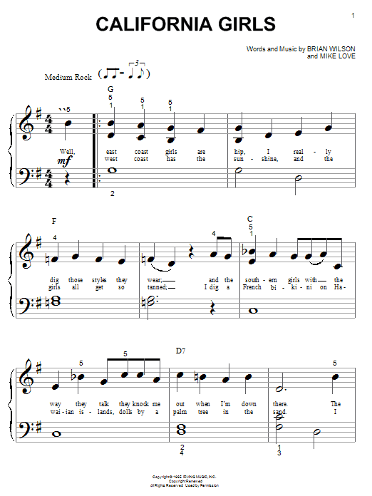 Preview David Lee Roth California Girls Classics sheet music, notes and chords for Piano (Big Notes), SKU: 19536 sheet music, piano notes, chords, guitar tabs, score, transpose, transcribe, how to play, guide, download, learn, tutorial, progression, song, artist, awards, billboard, mtv, vh1, tour, single, album, release