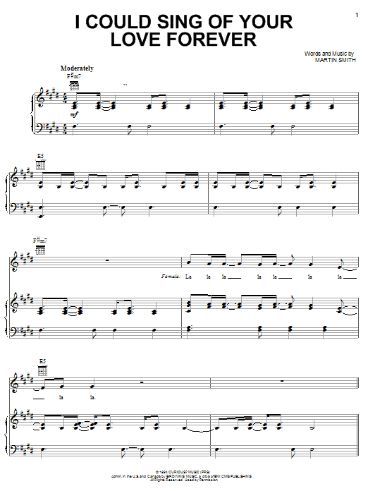 Preview Delirious? I Could Sing Of Your Love Forever Weddings sheet music, notes and chords for Piano, Vocal & Guitar (Right-Hand Melody), SKU: 19881 sheet music, piano notes, chords, guitar tabs, score, transpose, transcribe, how to play, guide, download, learn, tutorial, progression, song, artist, awards, billboard, mtv, vh1, tour, single, album, release