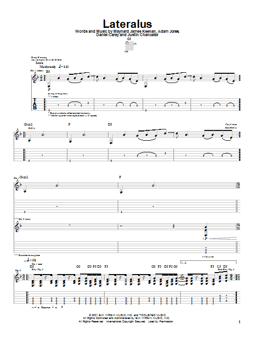 Preview Tool Lateralus Rock sheet music, notes and chords for Guitar Tab, SKU: 20000 sheet music, piano notes, chords, guitar tabs, score, transpose, transcribe, how to play, guide, download, learn, tutorial, progression, song, artist, awards, billboard, mtv, vh1, tour, single, album, release