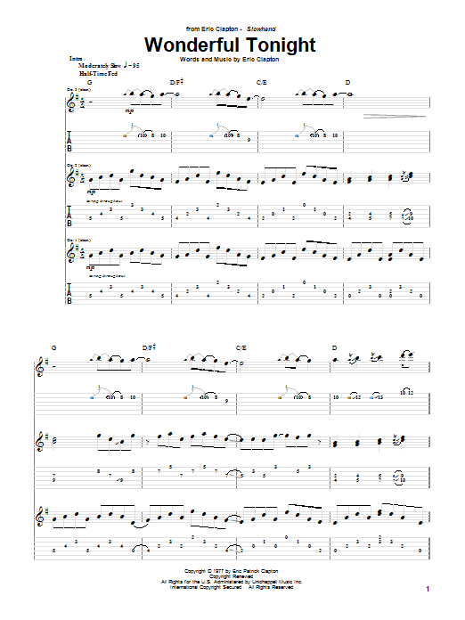 Preview Eric Clapton Wonderful Tonight Pop sheet music, notes and chords for Guitar Tab, SKU: 20291 sheet music, piano notes, chords, guitar tabs, score, transpose, transcribe, how to play, guide, download, learn, tutorial, progression, song, artist, awards, billboard, mtv, vh1, tour, single, album, release