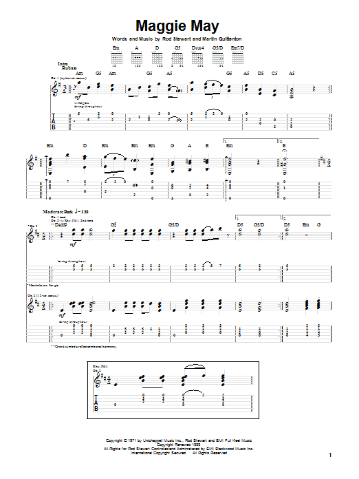 Preview Rod Stewart Maggie May Pop sheet music, notes and chords for Guitar Tab, SKU: 20305 sheet music, piano notes, chords, guitar tabs, score, transpose, transcribe, how to play, guide, download, learn, tutorial, progression, song, artist, awards, billboard, mtv, vh1, tour, single, album, release