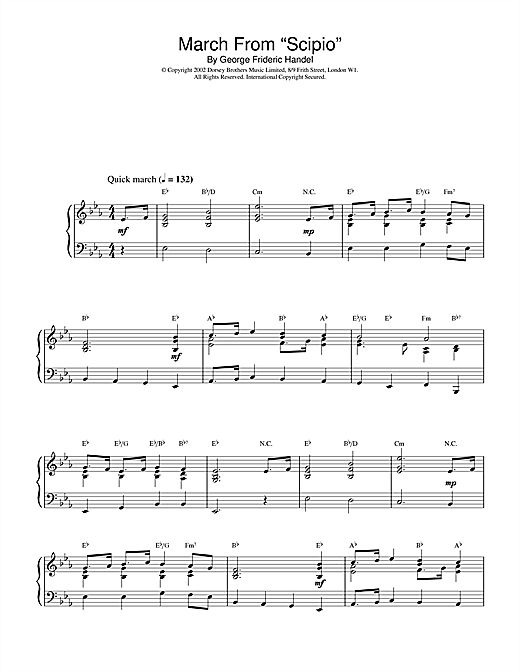 Preview George Frideric Handel March From Scipio Folk sheet music, notes and chords for Piano, SKU: 20351 sheet music, piano notes, chords, guitar tabs, score, transpose, transcribe, how to play, guide, download, learn, tutorial, progression, song, artist, awards, billboard, mtv, vh1, tour, single, album, release