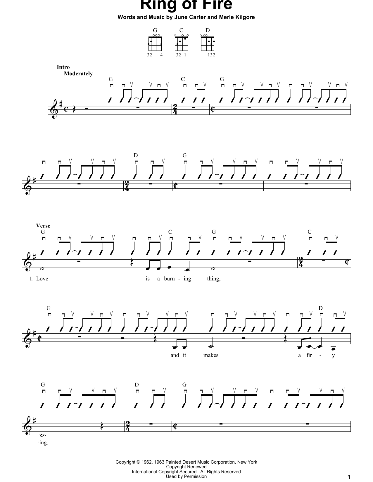 Preview Johnny Cash Ring Of Fire Country sheet music, notes and chords for Easy Guitar, SKU: 21108 sheet music, piano notes, chords, guitar tabs, score, transpose, transcribe, how to play, guide, download, learn, tutorial, progression, song, artist, awards, billboard, mtv, vh1, tour, single, album, release