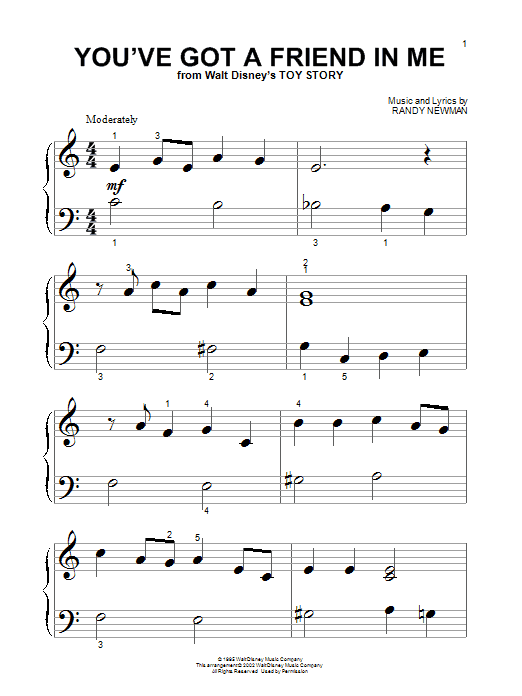 Preview Randy Newman You've Got A Friend In Me Children sheet music, notes and chords for Piano (Big Notes), SKU: 21221 sheet music, piano notes, chords, guitar tabs, score, transpose, transcribe, how to play, guide, download, learn, tutorial, progression, song, artist, awards, billboard, mtv, vh1, tour, single, album, release