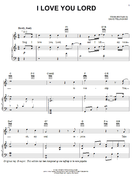 Preview The Katinas I Love You Lord Pop sheet music, notes and chords for Piano, Vocal & Guitar (Right-Hand Melody), SKU: 21383 sheet music, piano notes, chords, guitar tabs, score, transpose, transcribe, how to play, guide, download, learn, tutorial, progression, song, artist, awards, billboard, mtv, vh1, tour, single, album, release