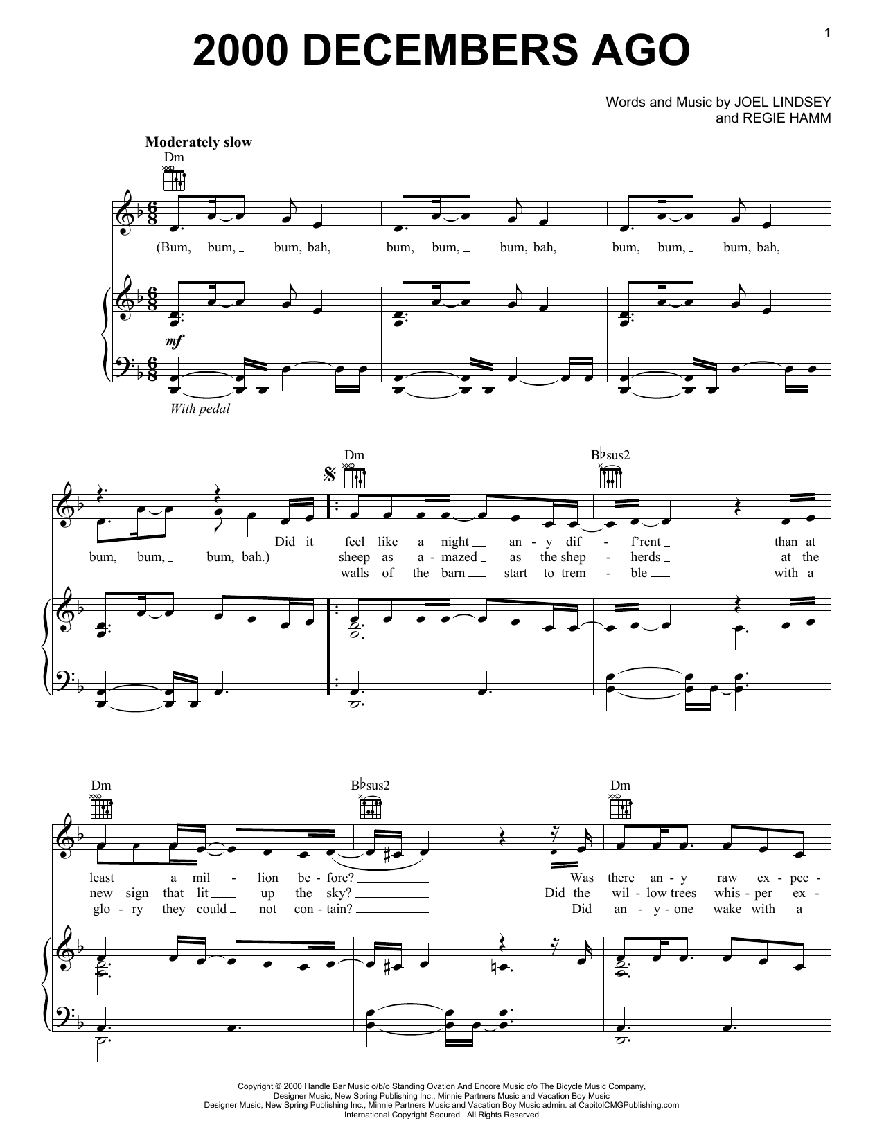 Preview Joy Williams 2000 Decembers Ago Religious sheet music, notes and chords for Piano, Vocal & Guitar (Right-Hand Melody), SKU: 24675 sheet music, piano notes, chords, guitar tabs, score, transpose, transcribe, how to play, guide, download, learn, tutorial, progression, song, artist, awards, billboard, mtv, vh1, tour, single, album, release