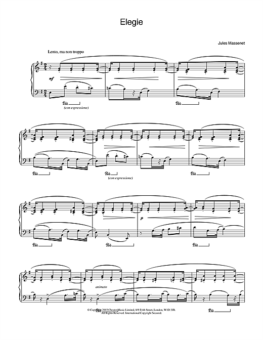 Preview Jules Massenet Elegie Classical sheet music, notes and chords for Piano, SKU: 25045 sheet music, piano notes, chords, guitar tabs, score, transpose, transcribe, how to play, guide, download, learn, tutorial, progression, song, artist, awards, billboard, mtv, vh1, tour, single, album, release