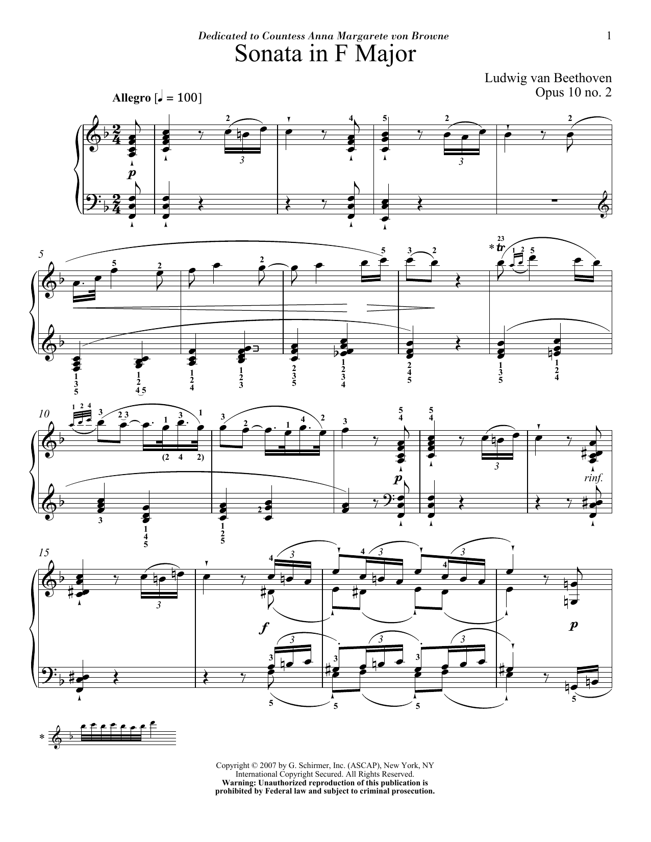 Preview Ludwig van Beethoven Piano Sonata No. 6 In F Major, Op. 10, No. 2 Classical sheet music, notes and chords for Piano, SKU: 251168 sheet music, piano notes, chords, guitar tabs, score, transpose, transcribe, how to play, guide, download, learn, tutorial, progression, song, artist, awards, billboard, mtv, vh1, tour, single, album, release