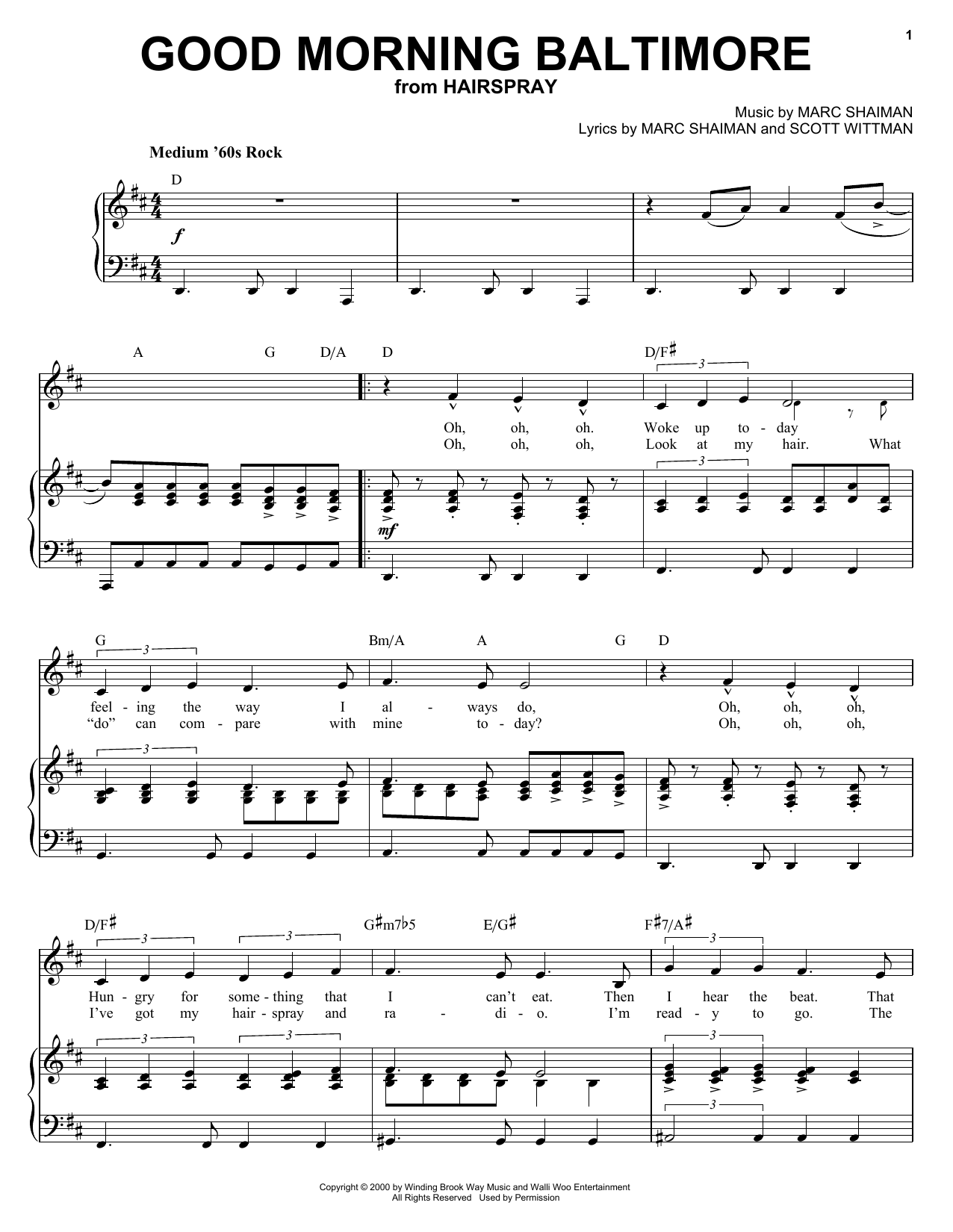 Preview Marc Shaiman Good Morning Baltimore Musicals sheet music, notes and chords for Piano & Vocal, SKU: 25314 sheet music, piano notes, chords, guitar tabs, score, transpose, transcribe, how to play, guide, download, learn, tutorial, progression, song, artist, awards, billboard, mtv, vh1, tour, single, album, release