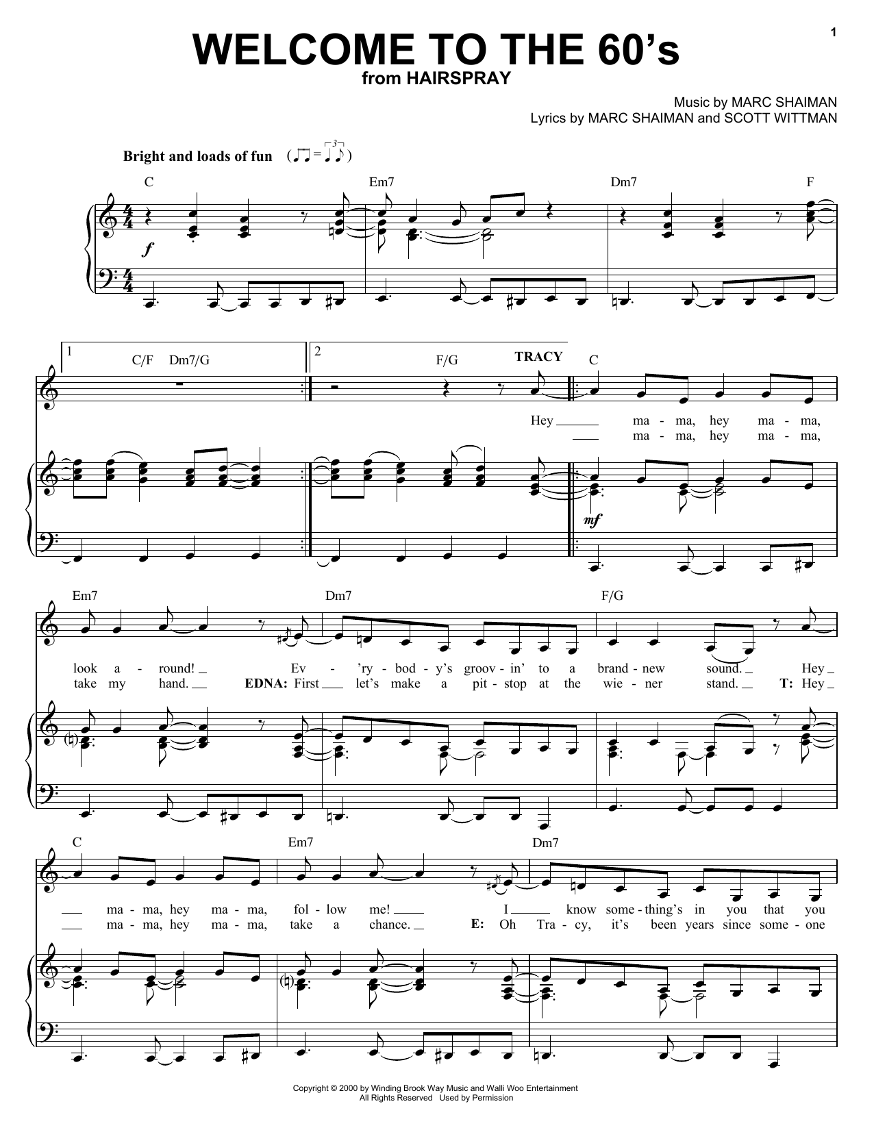 Preview Marc Shaiman Welcome To The 60's Musicals sheet music, notes and chords for Piano & Vocal, SKU: 25316 sheet music, piano notes, chords, guitar tabs, score, transpose, transcribe, how to play, guide, download, learn, tutorial, progression, song, artist, awards, billboard, mtv, vh1, tour, single, album, release
