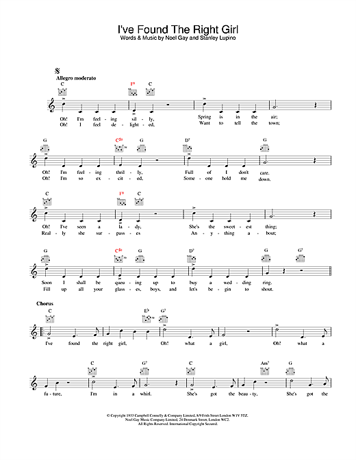 Preview Jack Jackson I've Found The Right Girl Jazz sheet music, notes and chords for Melody Line, Lyrics & Chords, SKU: 25408 sheet music, piano notes, chords, guitar tabs, score, transpose, transcribe, how to play, guide, download, learn, tutorial, progression, song, artist, awards, billboard, mtv, vh1, tour, single, album, release