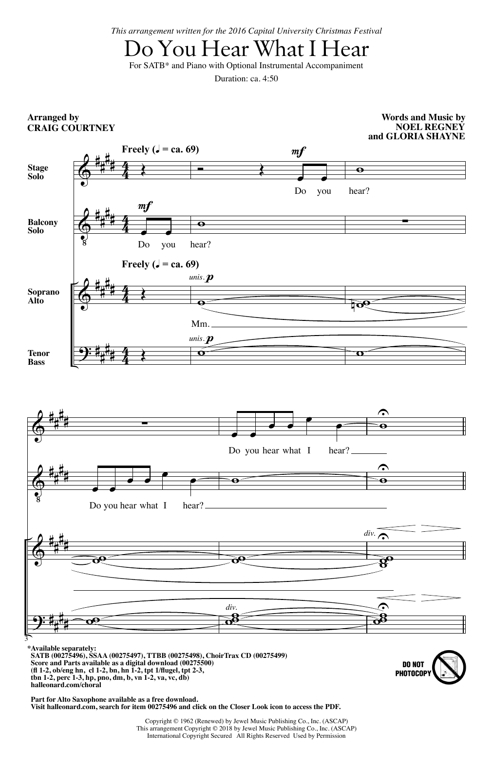 Preview Gloria Shayne Do You Hear What I Hear (arr. Craig Courtney) Christmas sheet music, notes and chords for SSAA, SKU: 254919 sheet music, piano notes, chords, guitar tabs, score, transpose, transcribe, how to play, guide, download, learn, tutorial, progression, song, artist, awards, billboard, mtv, vh1, tour, single, album, release
