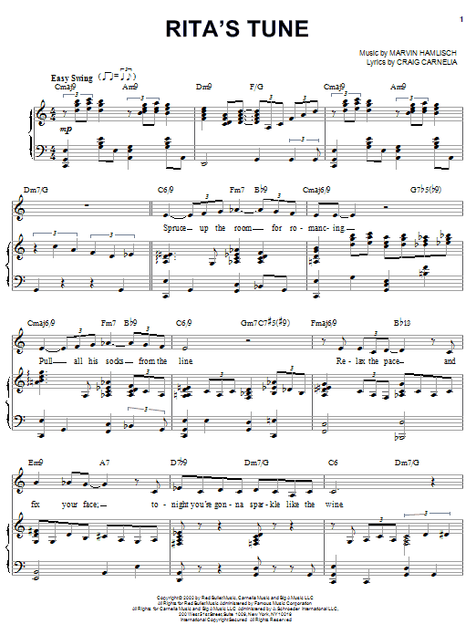 Preview Craig Carnelia Rita's Tune Broadway sheet music, notes and chords for Piano & Vocal, SKU: 25724 sheet music, piano notes, chords, guitar tabs, score, transpose, transcribe, how to play, guide, download, learn, tutorial, progression, song, artist, awards, billboard, mtv, vh1, tour, single, album, release