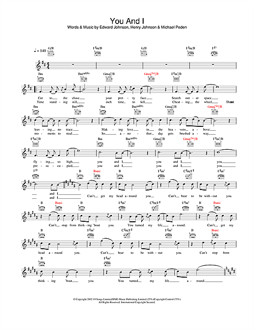Preview Will Young You And I Pop sheet music, notes and chords for Melody Line, Lyrics & Chords, SKU: 25817 sheet music, piano notes, chords, guitar tabs, score, transpose, transcribe, how to play, guide, download, learn, tutorial, progression, song, artist, awards, billboard, mtv, vh1, tour, single, album, release