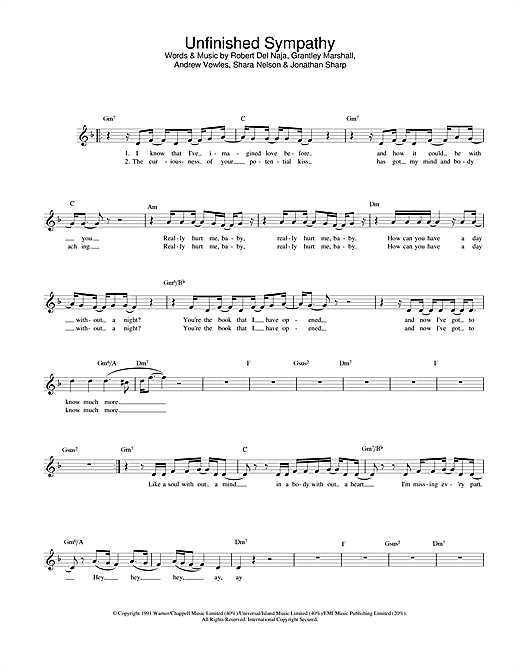 Preview Massive Attack Unfinished Sympathy Dance sheet music, notes and chords for Melody Line, Lyrics & Chords, SKU: 25836 sheet music, piano notes, chords, guitar tabs, score, transpose, transcribe, how to play, guide, download, learn, tutorial, progression, song, artist, awards, billboard, mtv, vh1, tour, single, album, release