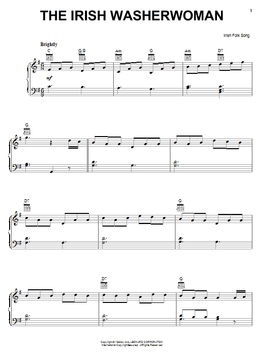 Preview Irish Folksong The Irish Washerwoman World sheet music, notes and chords for Piano, SKU: 25945 sheet music, piano notes, chords, guitar tabs, score, transpose, transcribe, how to play, guide, download, learn, tutorial, progression, song, artist, awards, billboard, mtv, vh1, tour, single, album, release