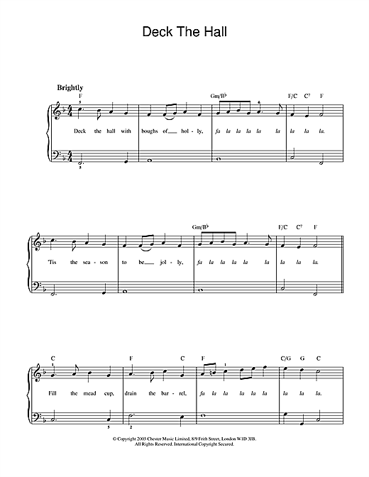Preview Christmas Carol Deck The Halls Christmas sheet music, notes and chords for Piano, SKU: 26010 sheet music, piano notes, chords, guitar tabs, score, transpose, transcribe, how to play, guide, download, learn, tutorial, progression, song, artist, awards, billboard, mtv, vh1, tour, single, album, release
