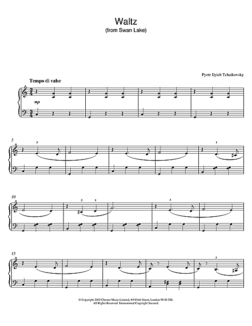 Preview Pyotr Ilyich Tchaikovsky Waltz (from Swan Lake) Classical sheet music, notes and chords for Piano, SKU: 26051 sheet music, piano notes, chords, guitar tabs, score, transpose, transcribe, how to play, guide, download, learn, tutorial, progression, song, artist, awards, billboard, mtv, vh1, tour, single, album, release