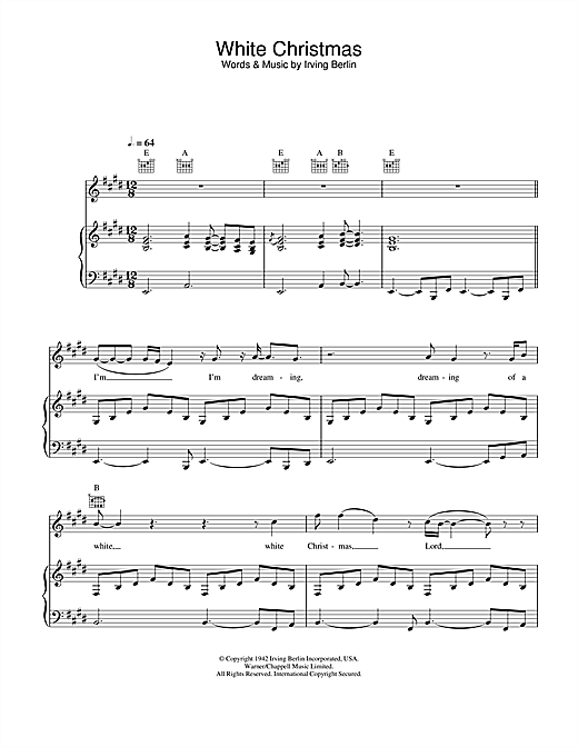 Preview Otis Redding White Christmas Soul sheet music, notes and chords for Piano, Vocal & Guitar, SKU: 26077 sheet music, piano notes, chords, guitar tabs, score, transpose, transcribe, how to play, guide, download, learn, tutorial, progression, song, artist, awards, billboard, mtv, vh1, tour, single, album, release