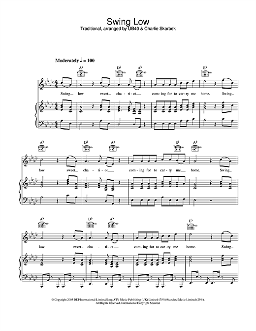 Preview UB40 Swing Low Pop sheet music, notes and chords for Piano, Vocal & Guitar (Right-Hand Melody), SKU: 26082 sheet music, piano notes, chords, guitar tabs, score, transpose, transcribe, how to play, guide, download, learn, tutorial, progression, song, artist, awards, billboard, mtv, vh1, tour, single, album, release