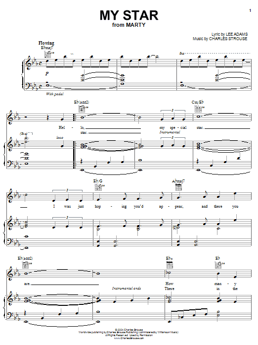 Preview Lee Adams My Star Musicals sheet music, notes and chords for Piano, Vocal & Guitar (Right-Hand Melody), SKU: 26184 sheet music, piano notes, chords, guitar tabs, score, transpose, transcribe, how to play, guide, download, learn, tutorial, progression, song, artist, awards, billboard, mtv, vh1, tour, single, album, release