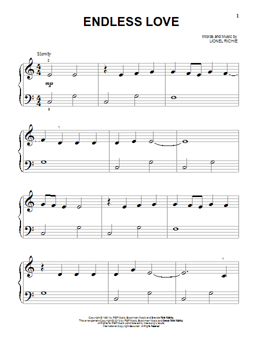 Preview Lionel Richie & Diana Ross Endless Love Pop sheet music, notes and chords for Piano (Big Notes), SKU: 26408 sheet music, piano notes, chords, guitar tabs, score, transpose, transcribe, how to play, guide, download, learn, tutorial, progression, song, artist, awards, billboard, mtv, vh1, tour, single, album, release