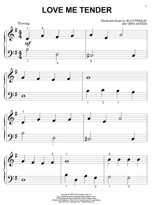 Preview Elvis Presley Love Me Tender Rock sheet music, notes and chords for Piano (Big Notes), SKU: 26559 sheet music, piano notes, chords, guitar tabs, score, transpose, transcribe, how to play, guide, download, learn, tutorial, progression, song, artist, awards, billboard, mtv, vh1, tour, single, album, release