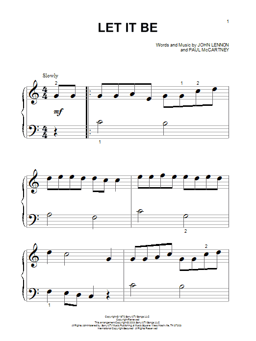 Preview The Beatles Let It Be Pop sheet music, notes and chords for Piano (Big Notes), SKU: 26653 sheet music, piano notes, chords, guitar tabs, score, transpose, transcribe, how to play, guide, download, learn, tutorial, progression, song, artist, awards, billboard, mtv, vh1, tour, single, album, release