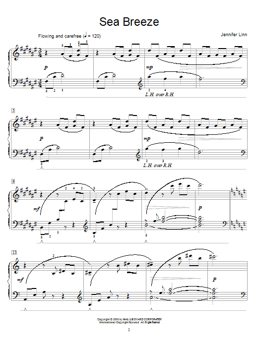 Preview Jennifer Linn Sea Breeze Pop sheet music, notes and chords for Educational Piano, SKU: 26926 sheet music, piano notes, chords, guitar tabs, score, transpose, transcribe, how to play, guide, download, learn, tutorial, progression, song, artist, awards, billboard, mtv, vh1, tour, single, album, release