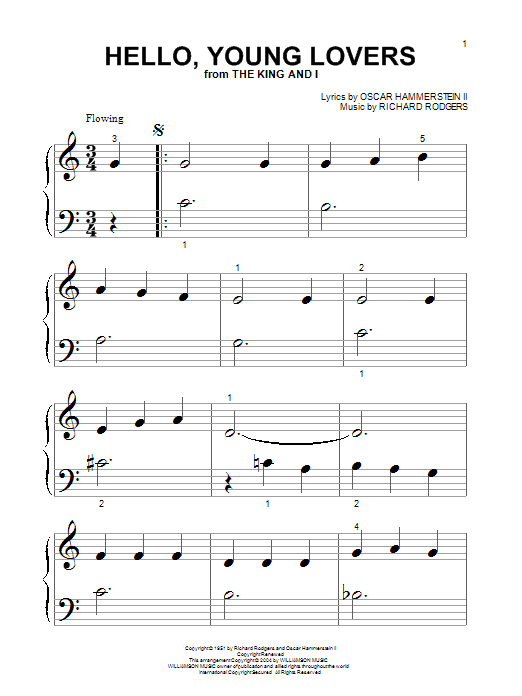 Preview Rodgers & Hammerstein Hello, Young Lovers Pop sheet music, notes and chords for Piano (Big Notes), SKU: 27008 sheet music, piano notes, chords, guitar tabs, score, transpose, transcribe, how to play, guide, download, learn, tutorial, progression, song, artist, awards, billboard, mtv, vh1, tour, single, album, release
