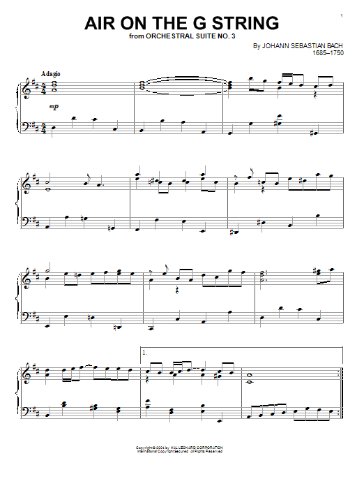 Preview Johann Sebastian Bach Air On The G String Classical sheet music, notes and chords for Piano, SKU: 27015 sheet music, piano notes, chords, guitar tabs, score, transpose, transcribe, how to play, guide, download, learn, tutorial, progression, song, artist, awards, billboard, mtv, vh1, tour, single, album, release