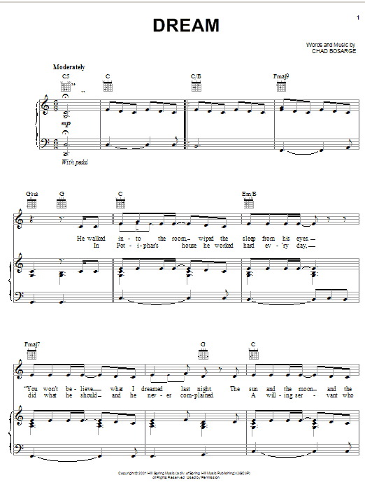 Preview Chad Bosarge Dream Children sheet music, notes and chords for Piano, Vocal & Guitar (Right-Hand Melody), SKU: 27048 sheet music, piano notes, chords, guitar tabs, score, transpose, transcribe, how to play, guide, download, learn, tutorial, progression, song, artist, awards, billboard, mtv, vh1, tour, single, album, release