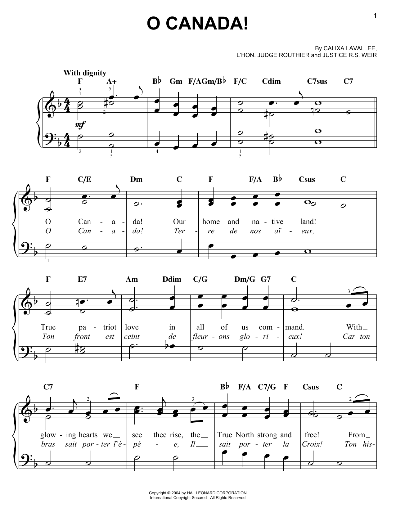Preview Calixa Lavallee O Canada! World sheet music, notes and chords for Easy Piano, SKU: 27200 sheet music, piano notes, chords, guitar tabs, score, transpose, transcribe, how to play, guide, download, learn, tutorial, progression, song, artist, awards, billboard, mtv, vh1, tour, single, album, release