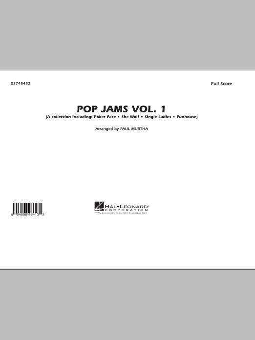 Preview Paul Murtha Pop Jams: Vol. 1 - Full Score Pop sheet music, notes and chords for Marching Band, SKU: 288616 sheet music, piano notes, chords, guitar tabs, score, transpose, transcribe, how to play, guide, download, learn, tutorial, progression, song, artist, awards, billboard, mtv, vh1, tour, single, album, release