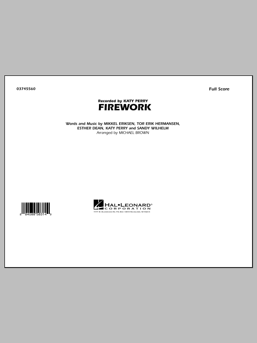 Preview Michael Brown Firework - Full Score Pop sheet music, notes and chords for Marching Band, SKU: 299392 sheet music, piano notes, chords, guitar tabs, score, transpose, transcribe, how to play, guide, download, learn, tutorial, progression, song, artist, awards, billboard, mtv, vh1, tour, single, album, release