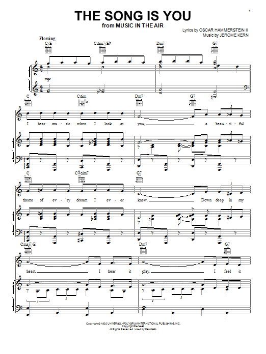 Preview Frank Sinatra The Song Is You Folk sheet music, notes and chords for Piano, Vocal & Guitar (Right-Hand Melody), SKU: 31544 sheet music, piano notes, chords, guitar tabs, score, transpose, transcribe, how to play, guide, download, learn, tutorial, progression, song, artist, awards, billboard, mtv, vh1, tour, single, album, release