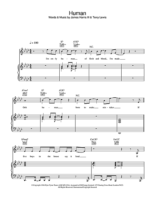 Preview Five Human Pop sheet music, notes and chords for Piano, Vocal & Guitar, SKU: 31565 sheet music, piano notes, chords, guitar tabs, score, transpose, transcribe, how to play, guide, download, learn, tutorial, progression, song, artist, awards, billboard, mtv, vh1, tour, single, album, release