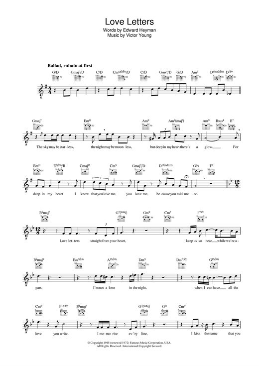 Preview Diana Krall Love Letters Jazz sheet music, notes and chords for Melody Line, Lyrics & Chords, SKU: 31592 sheet music, piano notes, chords, guitar tabs, score, transpose, transcribe, how to play, guide, download, learn, tutorial, progression, song, artist, awards, billboard, mtv, vh1, tour, single, album, release