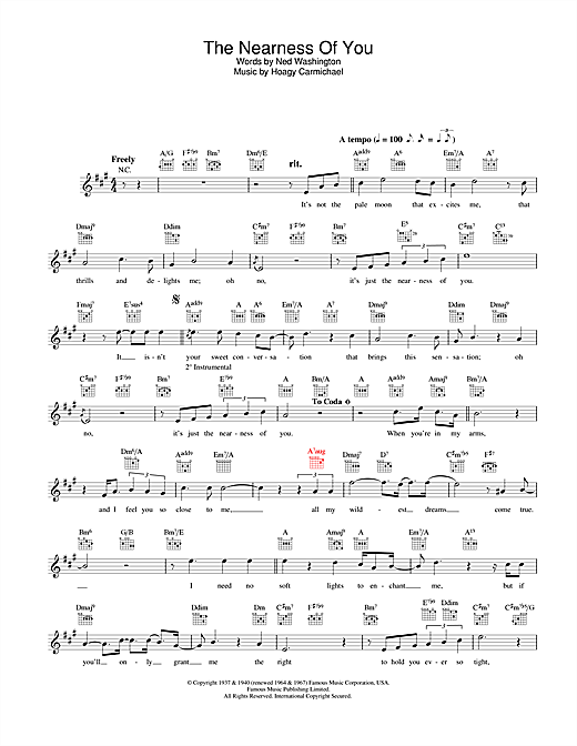 Preview Rod Stewart The Nearness Of You Pop sheet music, notes and chords for Melody Line, Lyrics & Chords, SKU: 31646 sheet music, piano notes, chords, guitar tabs, score, transpose, transcribe, how to play, guide, download, learn, tutorial, progression, song, artist, awards, billboard, mtv, vh1, tour, single, album, release