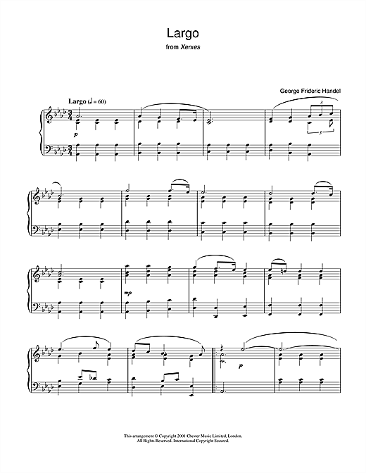 Preview George Frideric Handel Largo (from Xerxes) Classical sheet music, notes and chords for Piano, SKU: 31806 sheet music, piano notes, chords, guitar tabs, score, transpose, transcribe, how to play, guide, download, learn, tutorial, progression, song, artist, awards, billboard, mtv, vh1, tour, single, album, release