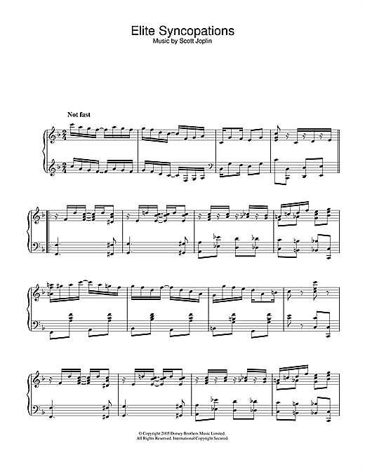 Preview Scott Joplin Elite Syncopations Ragtime sheet music, notes and chords for Piano, SKU: 31816 sheet music, piano notes, chords, guitar tabs, score, transpose, transcribe, how to play, guide, download, learn, tutorial, progression, song, artist, awards, billboard, mtv, vh1, tour, single, album, release