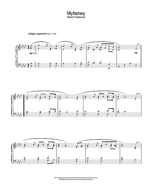 Preview Welsh Folksong Myfanwy Traditional sheet music, notes and chords for Piano, SKU: 31861 sheet music, piano notes, chords, guitar tabs, score, transpose, transcribe, how to play, guide, download, learn, tutorial, progression, song, artist, awards, billboard, mtv, vh1, tour, single, album, release