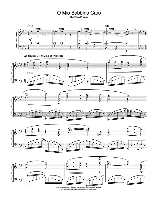 Preview Giacomo Puccini O Mio Babbino Caro (from Gianni Schicchi) Classical sheet music, notes and chords for Piano, SKU: 31862 sheet music, piano notes, chords, guitar tabs, score, transpose, transcribe, how to play, guide, download, learn, tutorial, progression, song, artist, awards, billboard, mtv, vh1, tour, single, album, release