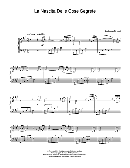 Preview Ludovico Einaudi La Nascita Delle Cose Segrete Classical sheet music, notes and chords for Piano, SKU: 31978 sheet music, piano notes, chords, guitar tabs, score, transpose, transcribe, how to play, guide, download, learn, tutorial, progression, song, artist, awards, billboard, mtv, vh1, tour, single, album, release