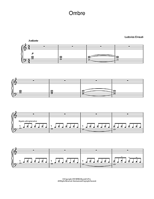Preview Ludovico Einaudi Ombre Classical sheet music, notes and chords for Piano, SKU: 31981 sheet music, piano notes, chords, guitar tabs, score, transpose, transcribe, how to play, guide, download, learn, tutorial, progression, song, artist, awards, billboard, mtv, vh1, tour, single, album, release