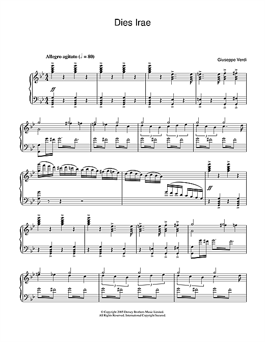 Preview Giuseppe Verdi Dies Irae (from Requiem) Classical sheet music, notes and chords for Piano, SKU: 32052 sheet music, piano notes, chords, guitar tabs, score, transpose, transcribe, how to play, guide, download, learn, tutorial, progression, song, artist, awards, billboard, mtv, vh1, tour, single, album, release